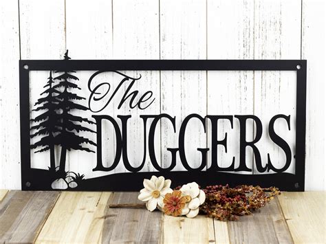 metal hanging house name signs|metal name signs for outside.